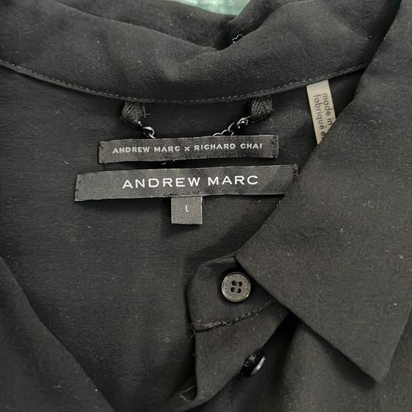 Andrew Marc Silk Blouse - Picture 2 of 5